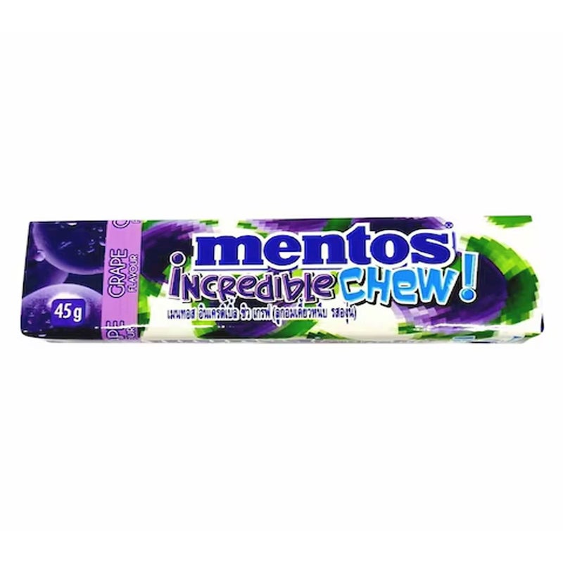 Mentos Incredible Chews Grape, 45Gm